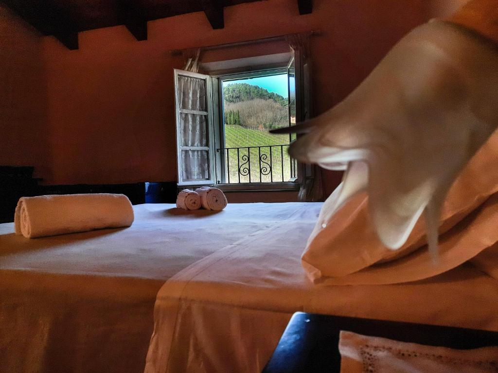 Posteľ alebo postele v izbe v ubytovaní Agriturismo Tenuta Adamo