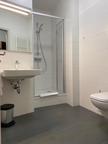 Koupelna v ubytování Hotel Continental