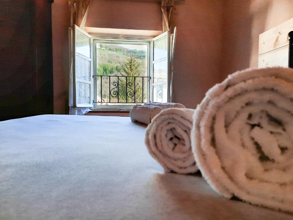 Posteľ alebo postele v izbe v ubytovaní Agriturismo Tenuta Adamo