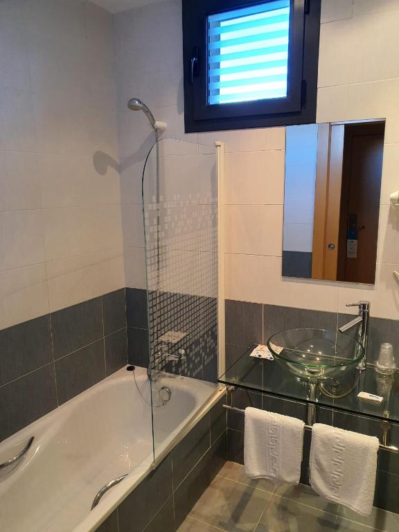 Koupelna v ubytování Hospedium Hotel Vittoria Colonna