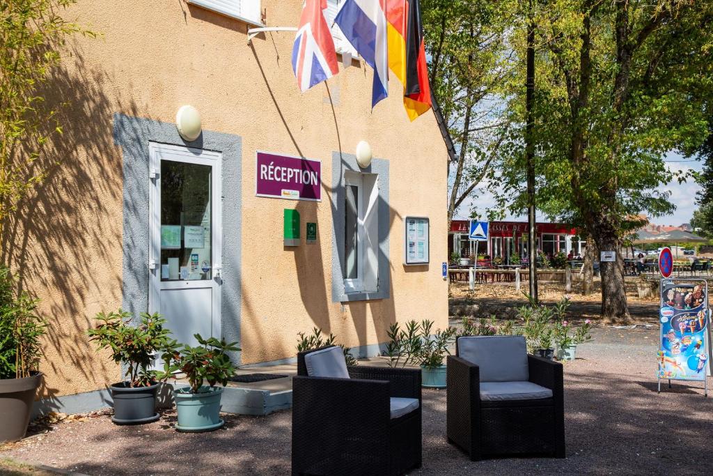 Zahrada ubytování Camping de l'île