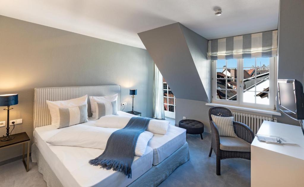 Postel nebo postele na pokoji v ubytování Boutique Hotel 3 Stuben