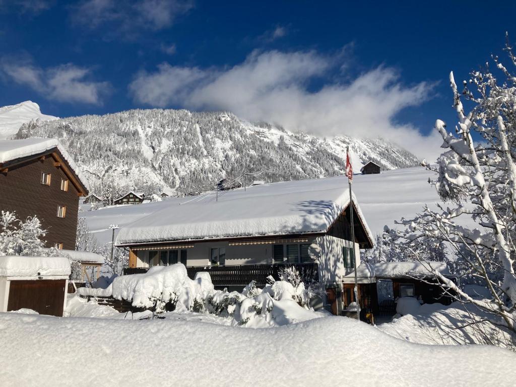 Ferienwohnung Haus am Bach in Toggenburg v zimě
