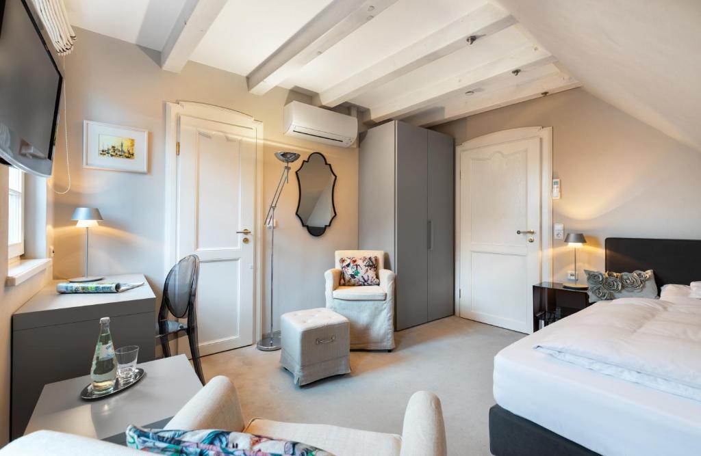 Postel nebo postele na pokoji v ubytování Boutique Hotel 3 Stuben