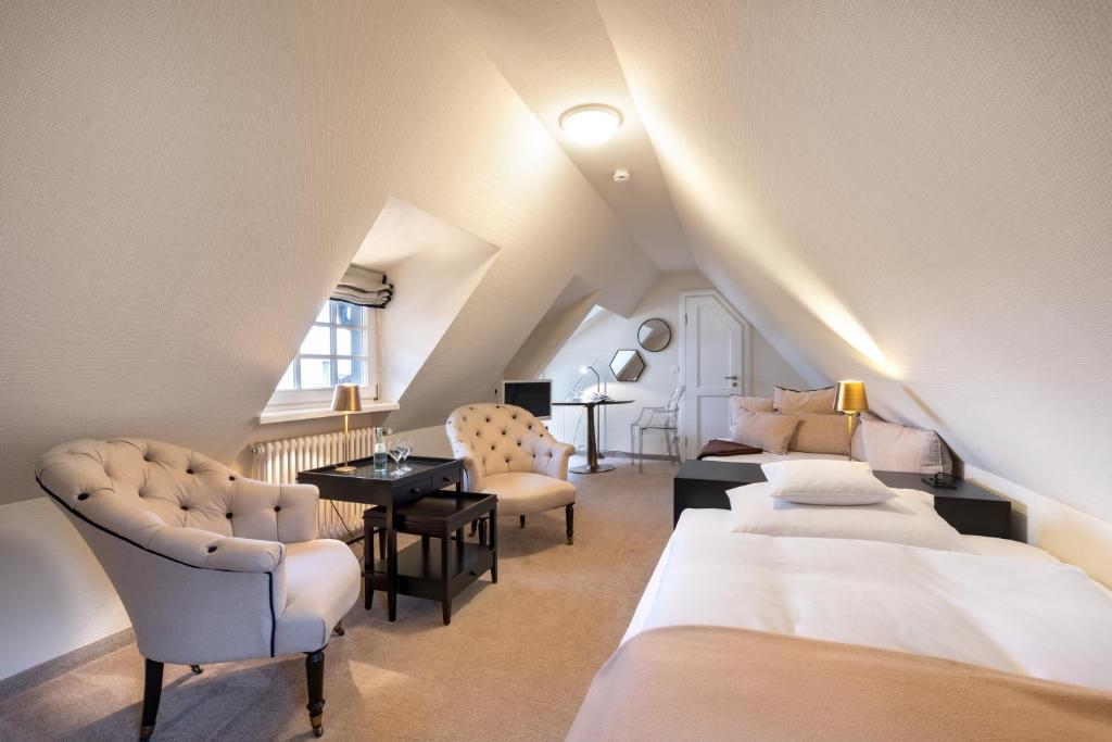 Postel nebo postele na pokoji v ubytování Boutique Hotel 3 Stuben