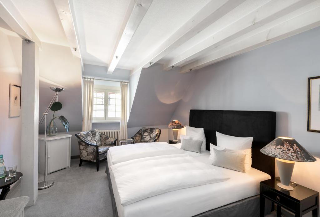 Postel nebo postele na pokoji v ubytování Boutique Hotel 3 Stuben