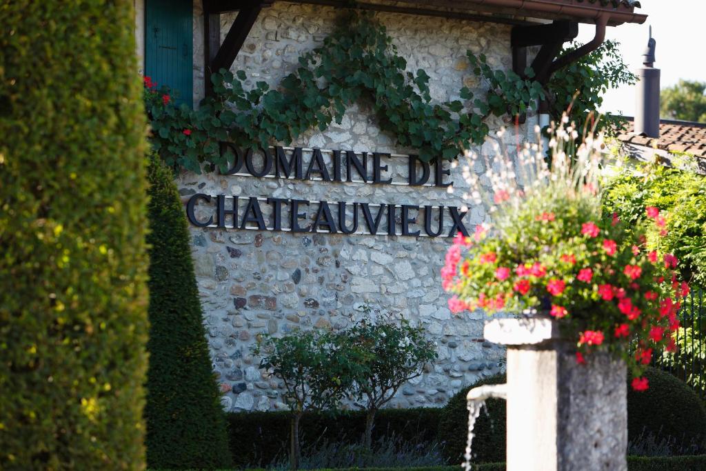 Zahrada ubytování Domaine de Châteauvieux