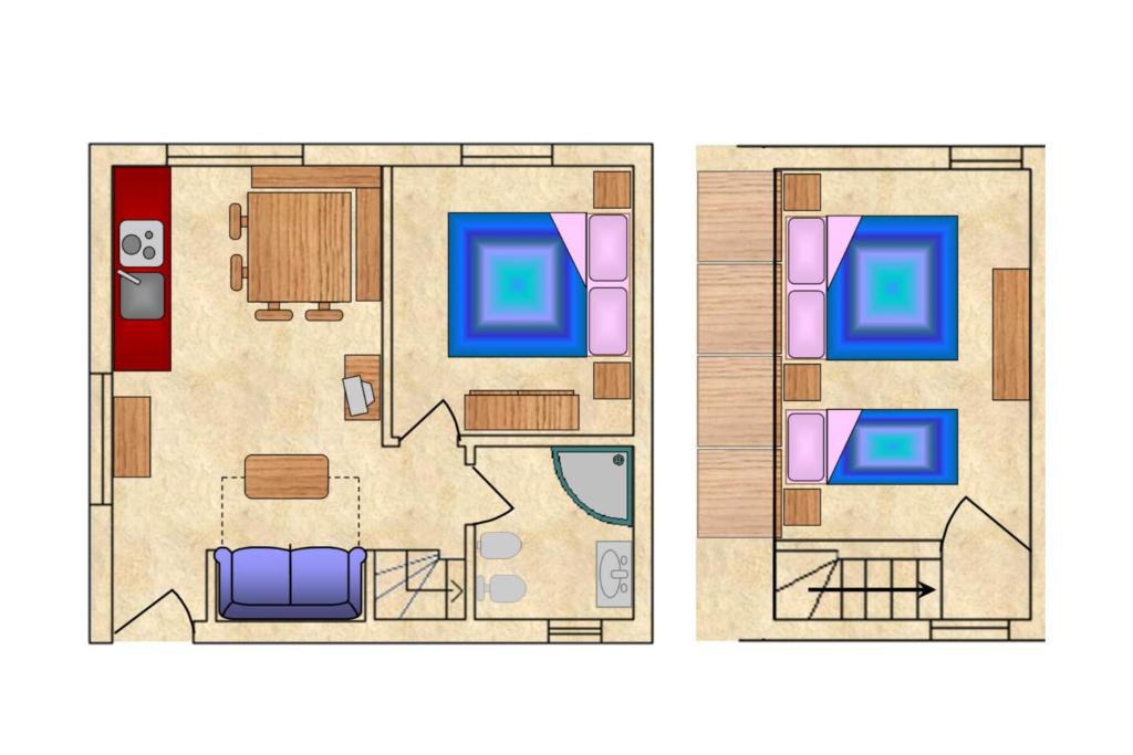 a floor plan of a house at Chalet Presanella in Temù