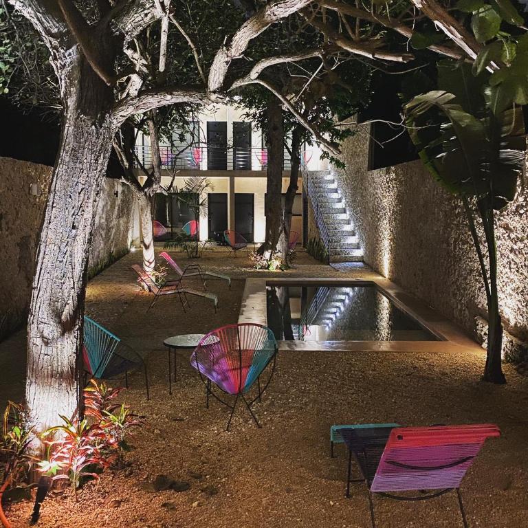 Jardí fora de Hotelito YUM KAAX