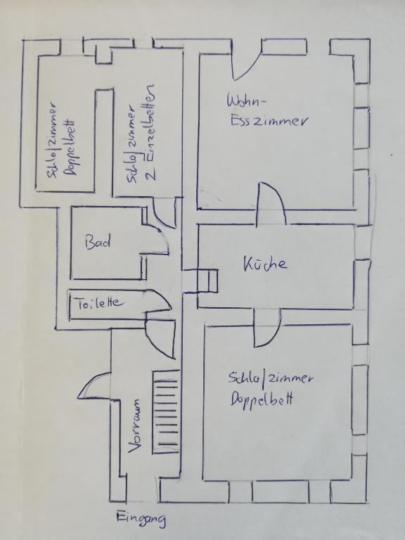 Plán poschodí v ubytovaní Ferienwohnung Woferlbauer