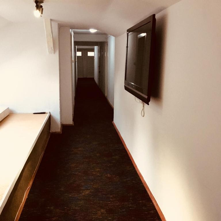 Televiisor ja/või meelelahutuskeskus majutusasutuses Y HOSTEL