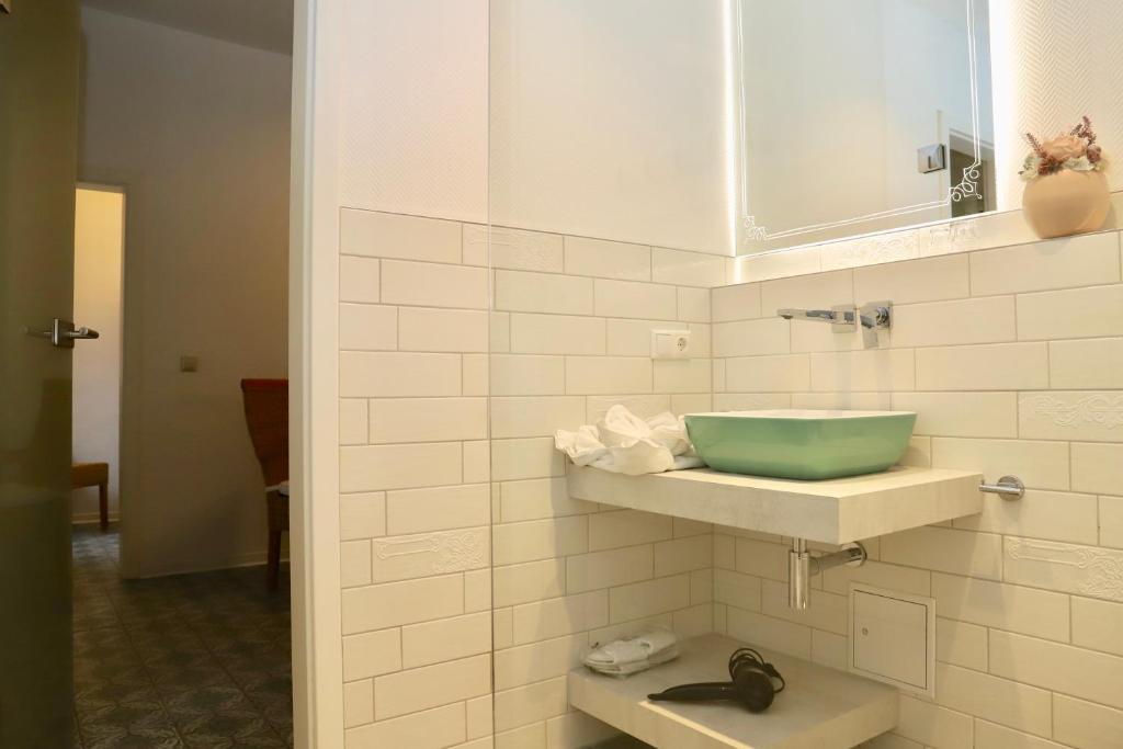 Koupelna v ubytování Hotel Haus Mönchgut