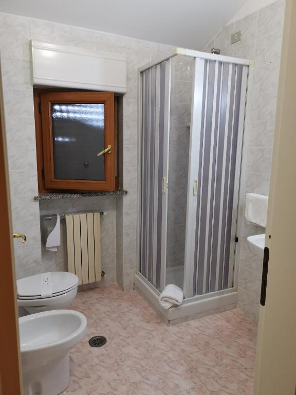 Koupelna v ubytování Hotel Park Grumentum