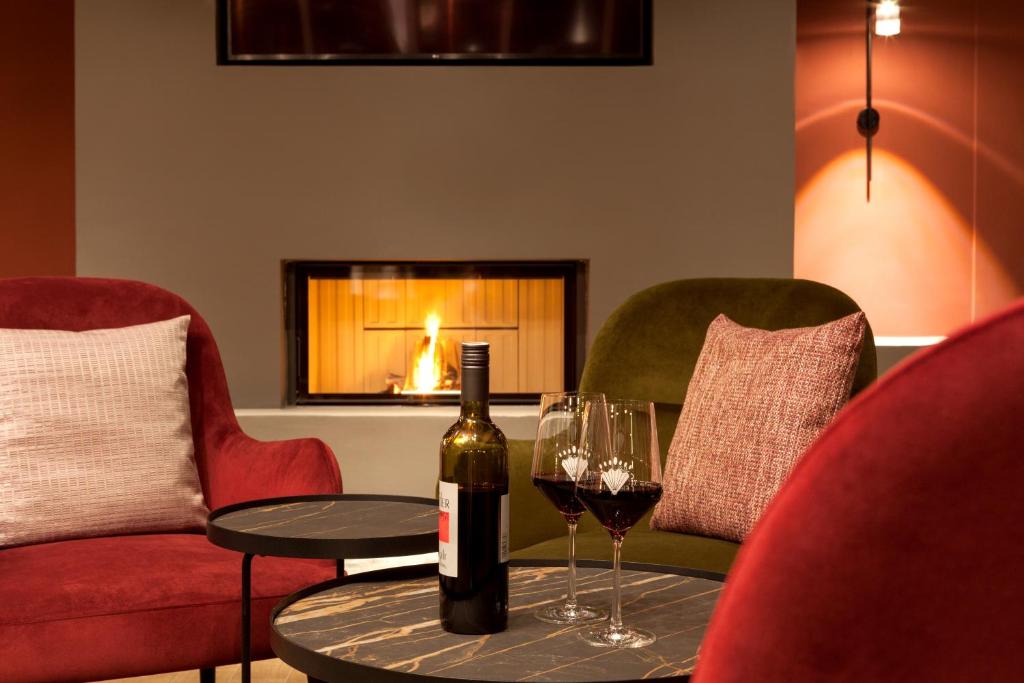 ERIKA Boutiquehotel Kitzbühelにあるシーティングエリア
