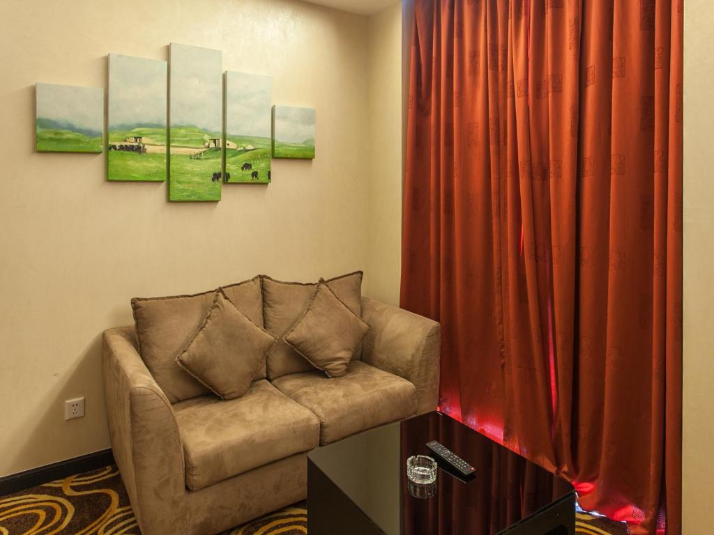 Posezení v ubytování Hua Shi Hotel
