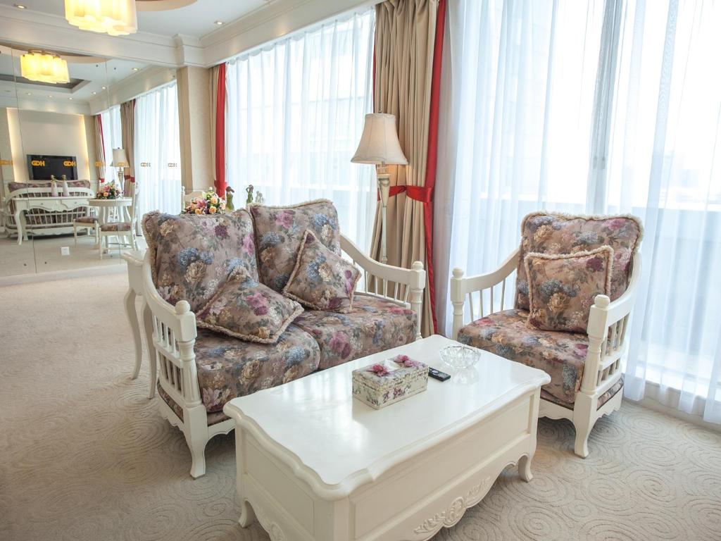 Posezení v ubytování Hua Shi Hotel