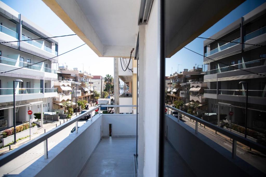 Balkon lub taras w obiekcie Αqua Dream Beach Apartment