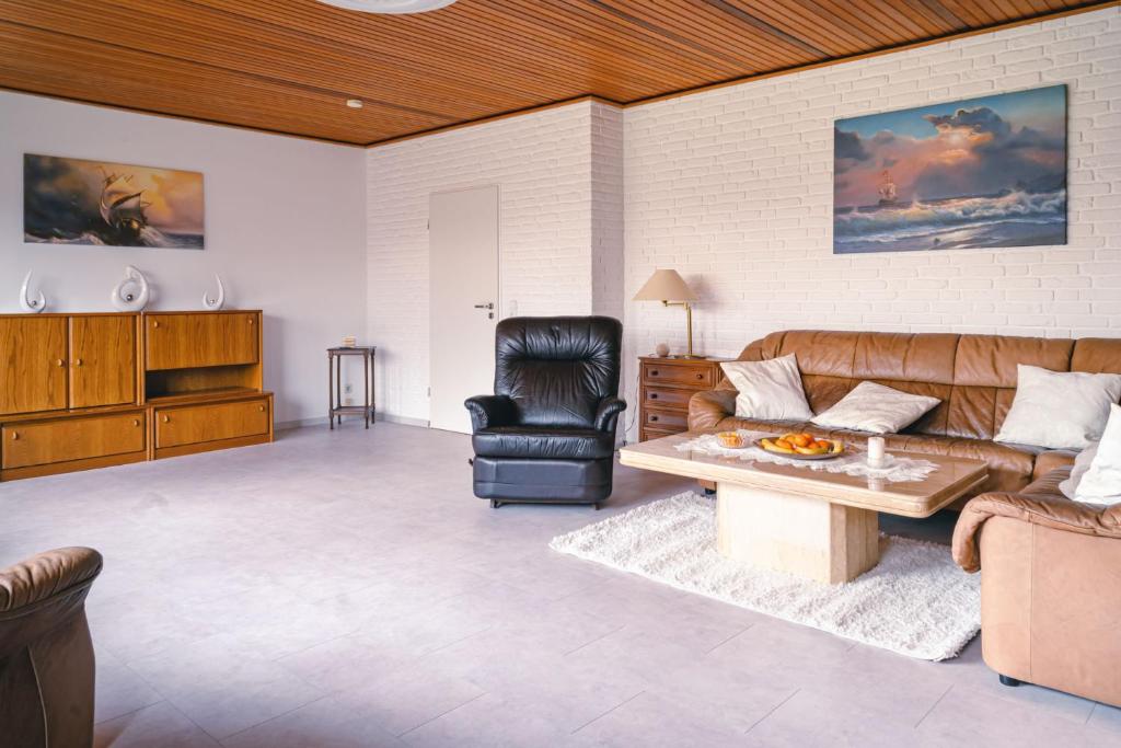 Posezení v ubytování Ferienhaus Martens