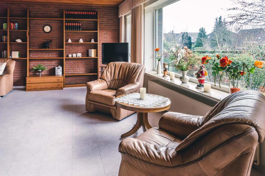 Posezení v ubytování Ferienhaus Martens