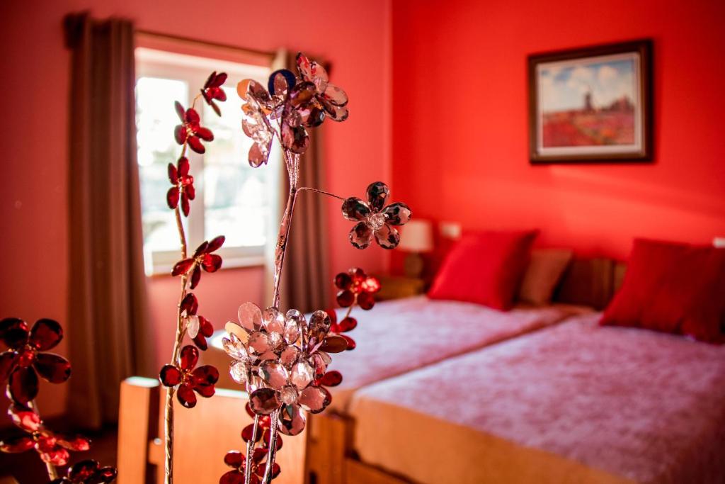 Uma cama ou camas num quarto em Mulagueta -Restaurao e Turismo Rural