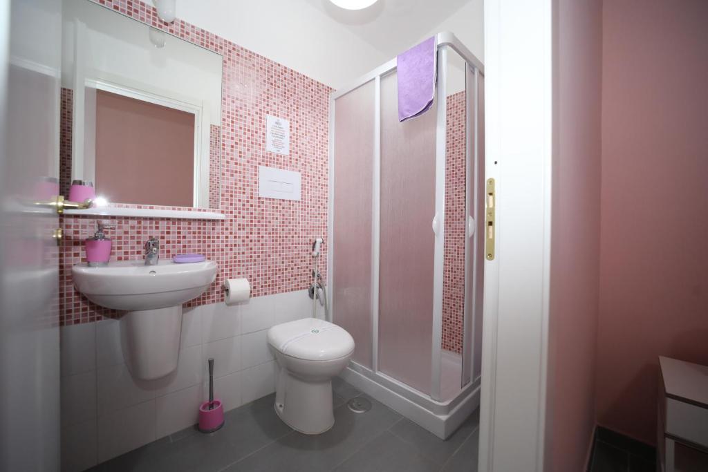 Koupelna v ubytování B&B Umballa