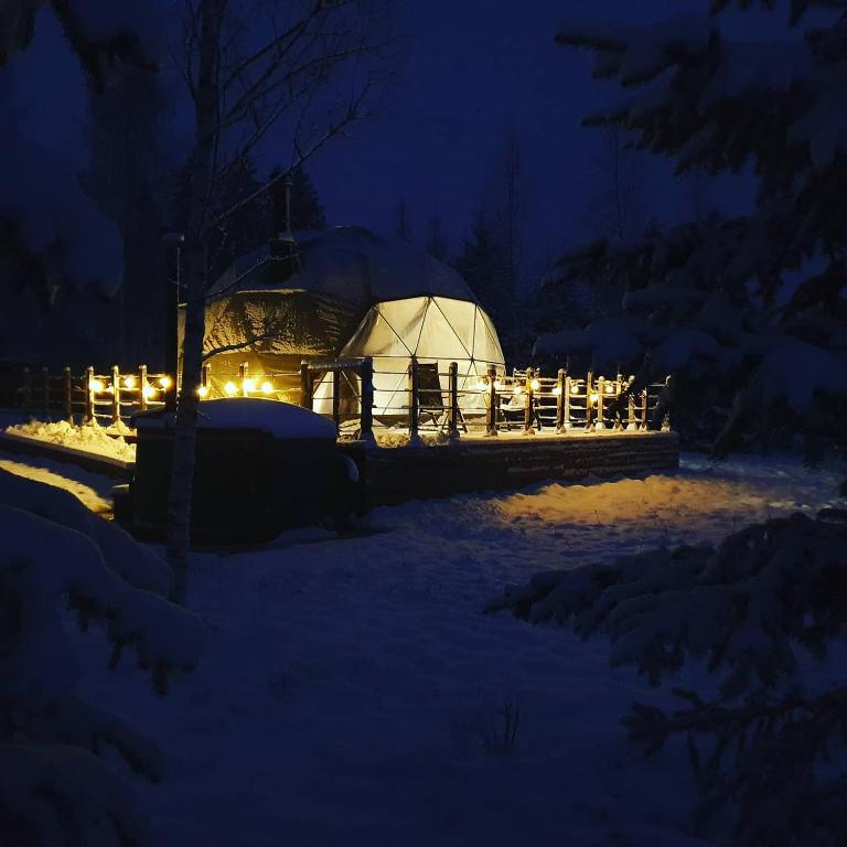 Glamping DiDille v zimě