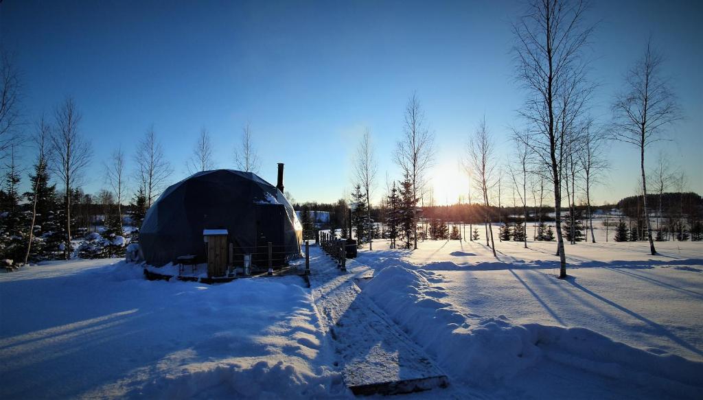 Glamping DiDille v zimě