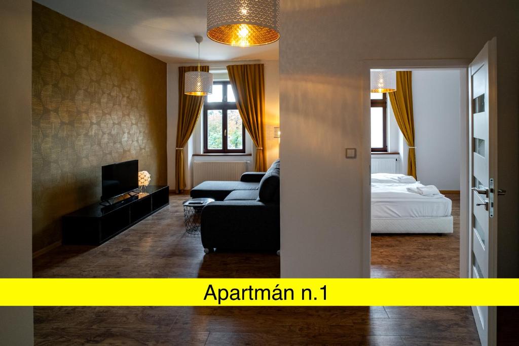 Lova arba lovos apgyvendinimo įstaigoje Apartmany Pisek