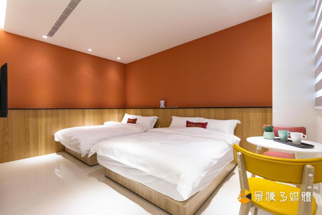 Voodi või voodid majutusasutuse 花蓮 Cozy Stay 舒適好宅 toas