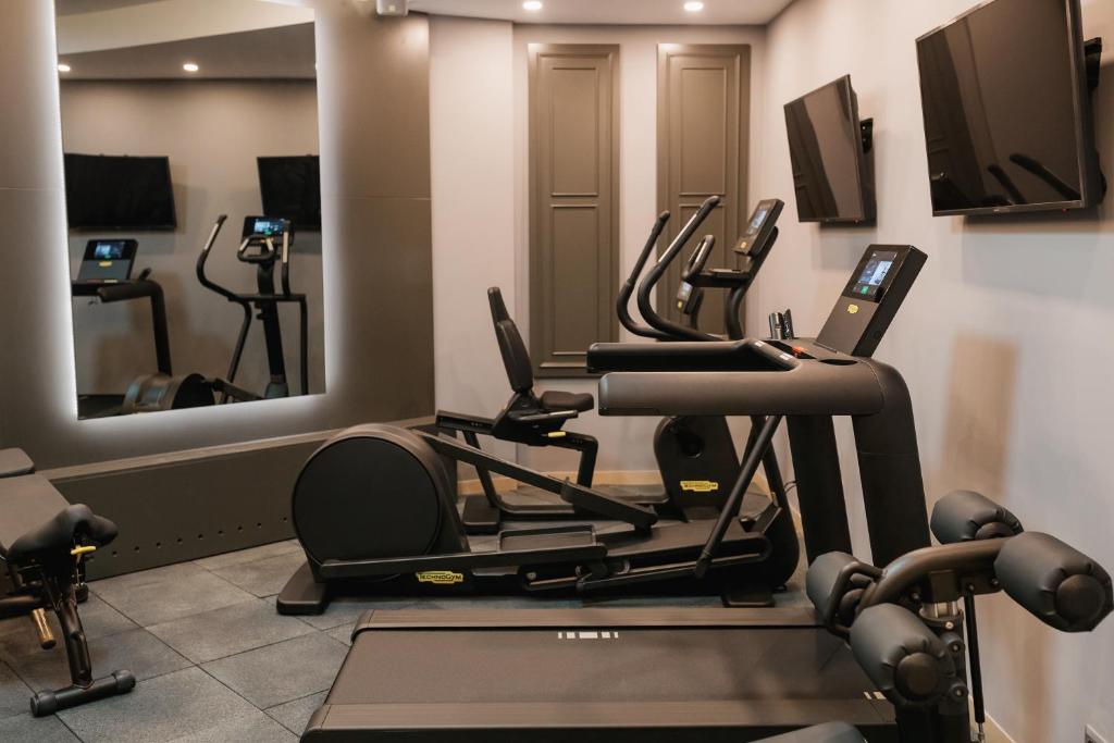 Fitness centrum a/nebo fitness zařízení v ubytování Time Hotel&SPA