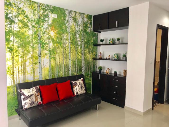 Istumisnurk majutusasutuses Apartaestudio Arboleda del Ingenio