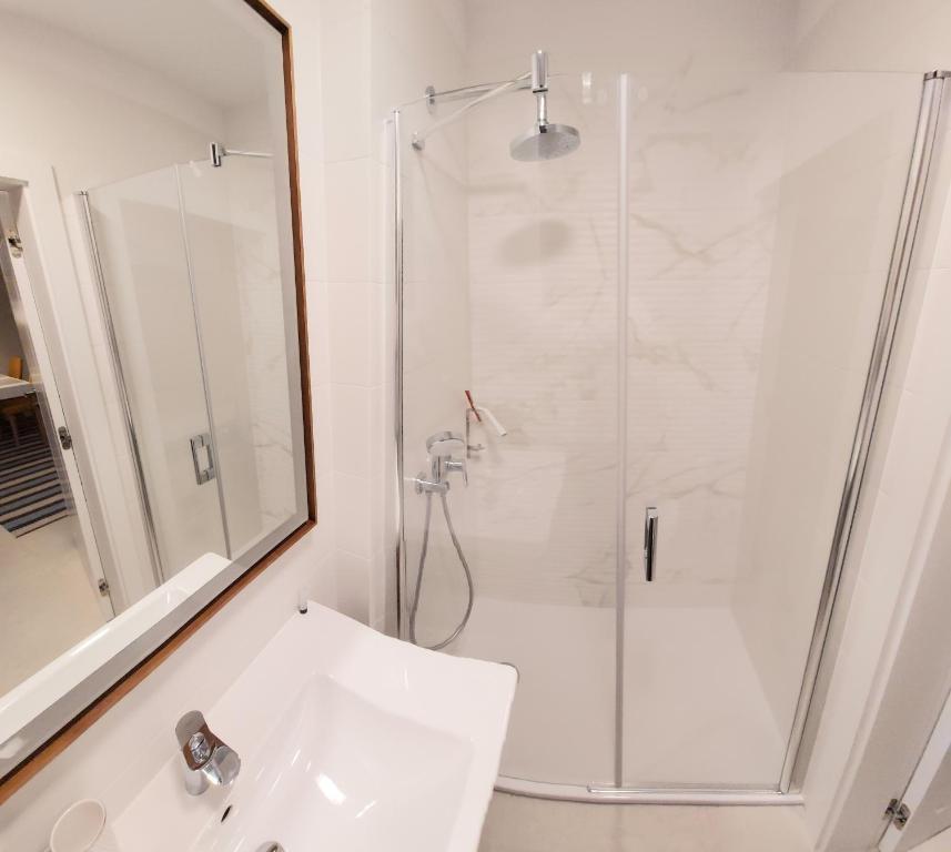 Kúpeľňa v ubytovaní Międzyzdroje - Bel Mare Resort - Apartament Prywatny LeBrosina