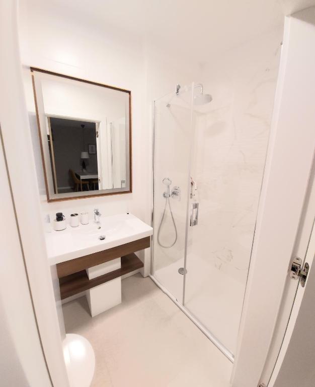 Kúpeľňa v ubytovaní Międzyzdroje - Bel Mare Resort - Apartament Prywatny LeBrosina