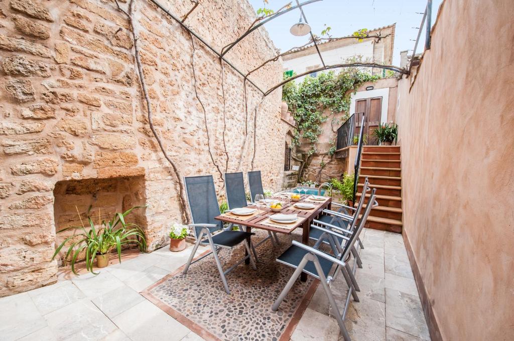 Patio nebo venkovní prostory v ubytování CA NA BLANCA