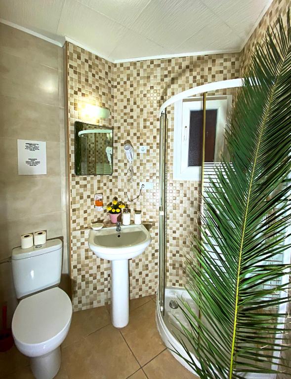 Koupelna v ubytování Hostal Azahara
