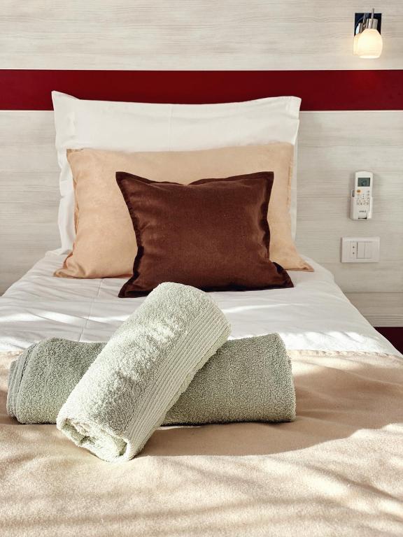 Postel nebo postele na pokoji v ubytování Apartmani Banja SPA