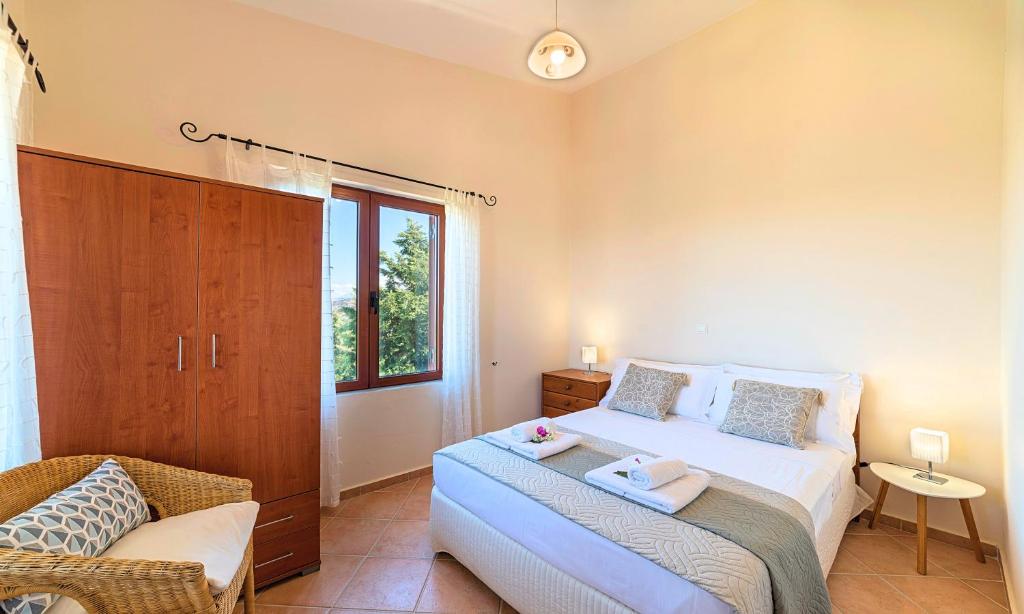 Łóżko lub łóżka w pokoju w obiekcie Grand View Villa Private Heated Pool