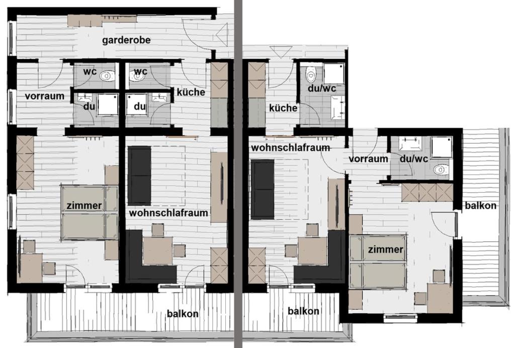 Půdorys ubytování Haus Gerda