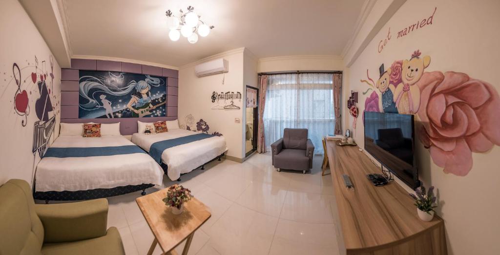 Rabbit Forest B&B - Quadruple Room With Balcony