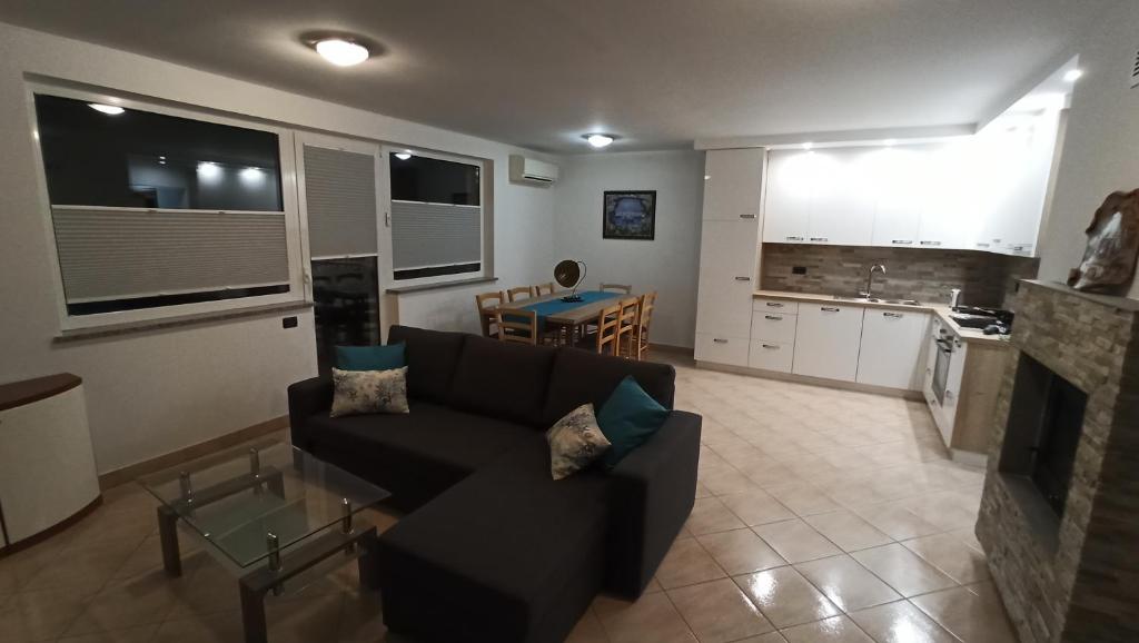 Kuchyň nebo kuchyňský kout v ubytování Apartma Apollonio