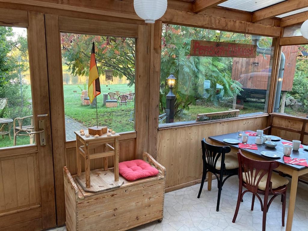 Zahrada ubytování Pension Elbkiosk