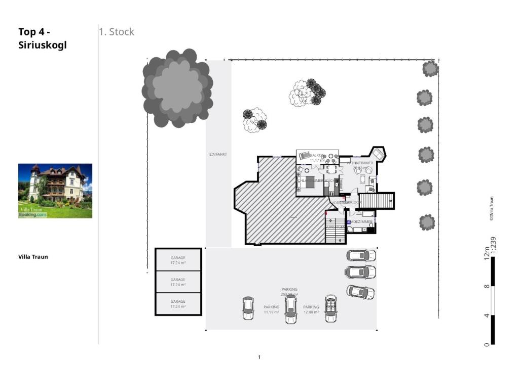 Villa Traun - Apartment Mit Balkon (Top4)