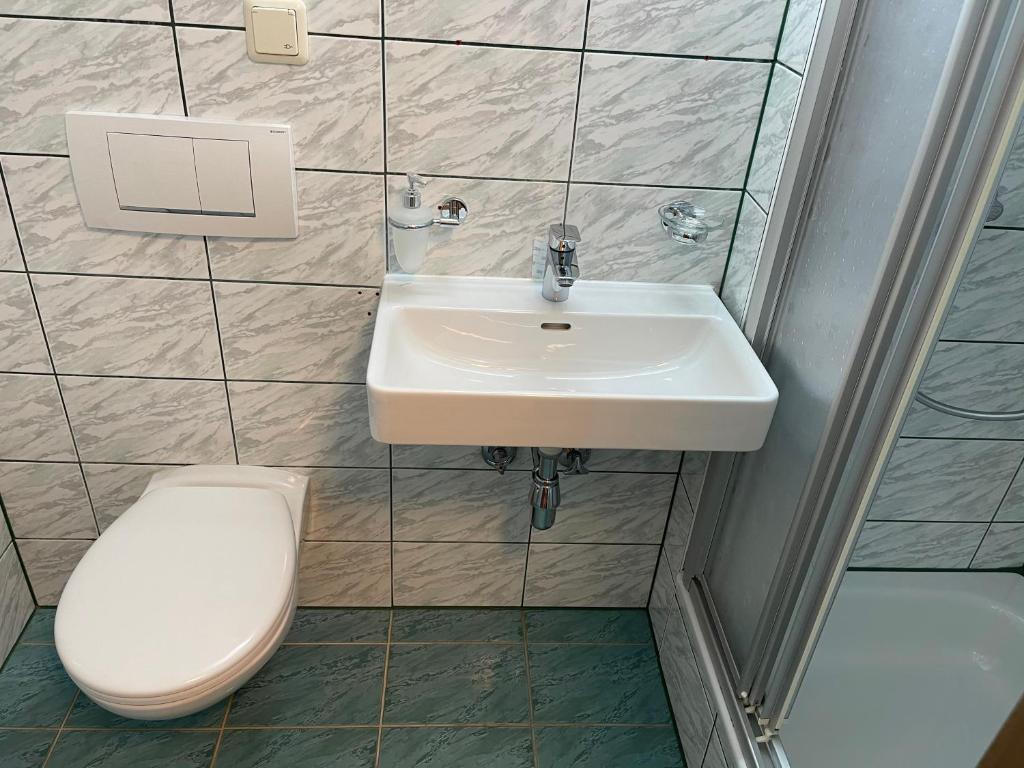 Koupelna v ubytování Der Waidachhof Zillertal