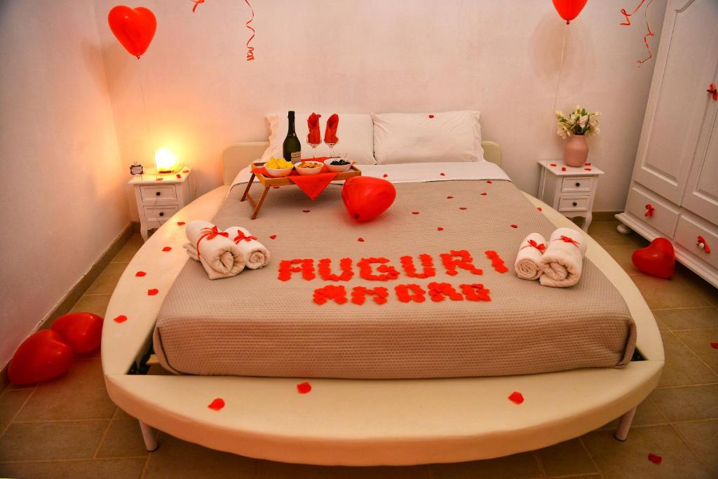 Letto o letti in una camera di Trullo Suite