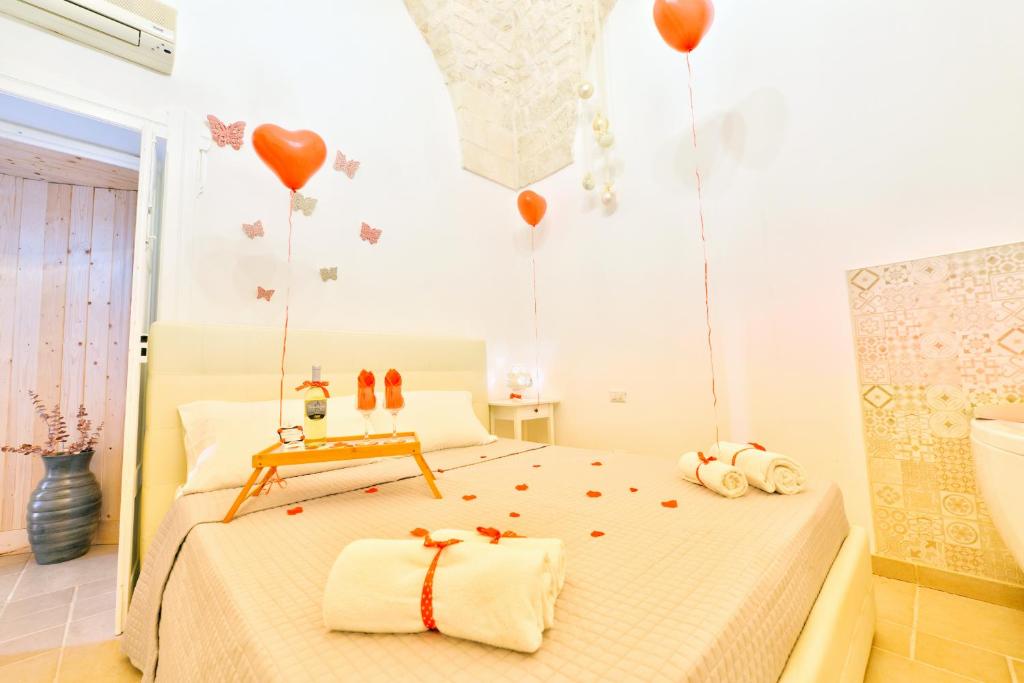 Letto o letti in una camera di Trullo Suite