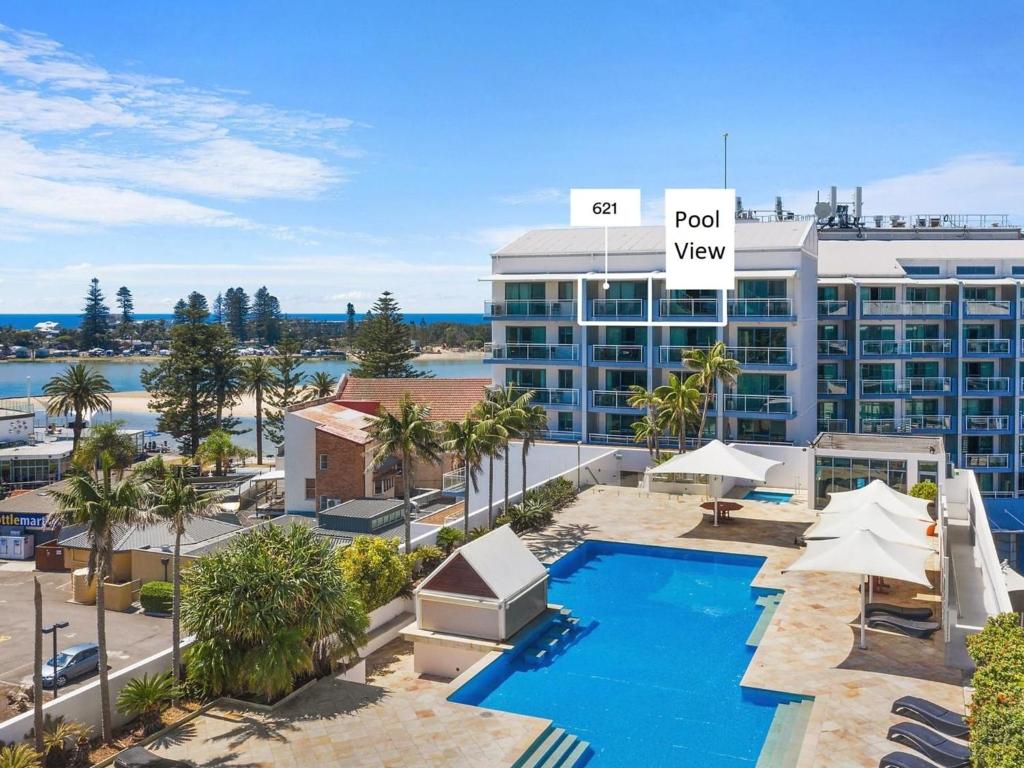 an image of the pool at the poolview hotel at The Entrance Waterfront Apartment 621 in The Entrance