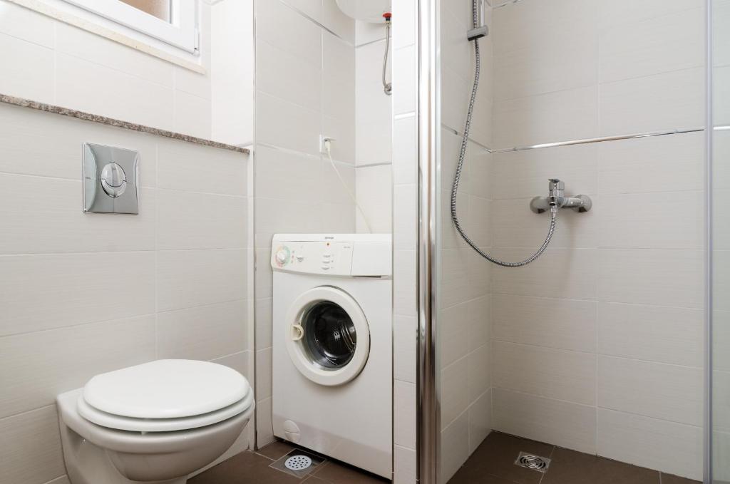 Koupelna v ubytování Apartment Amela