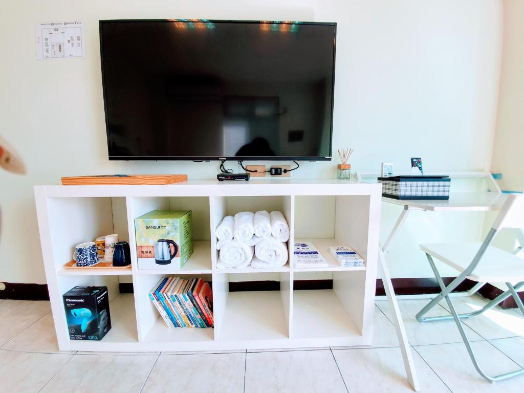 安平一擎海 - 带有私人外部浴室的四倍房间