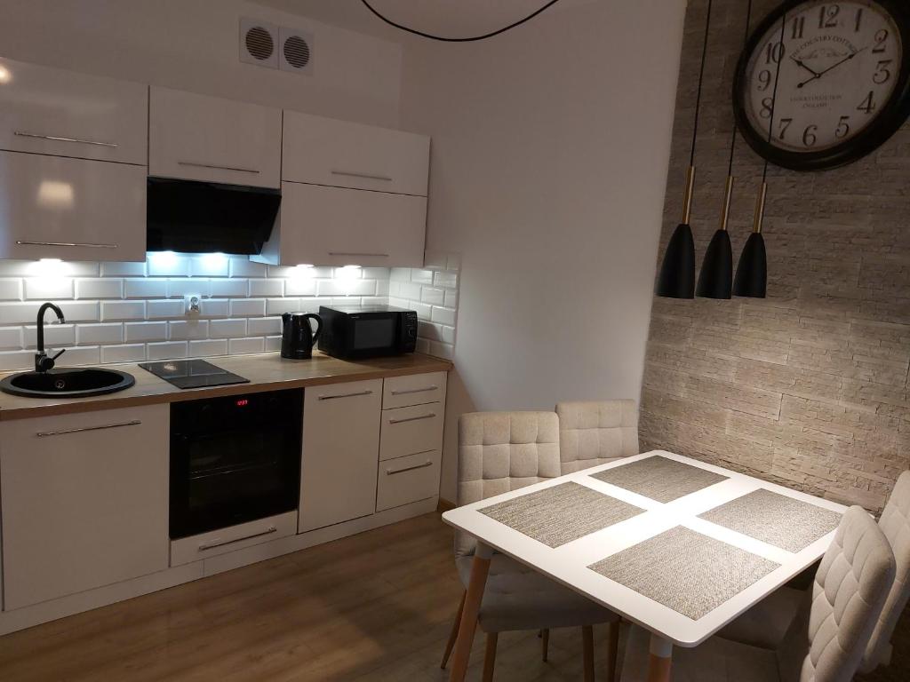Kuchyňa alebo kuchynka v ubytovaní Polanki Park Apartament LEON