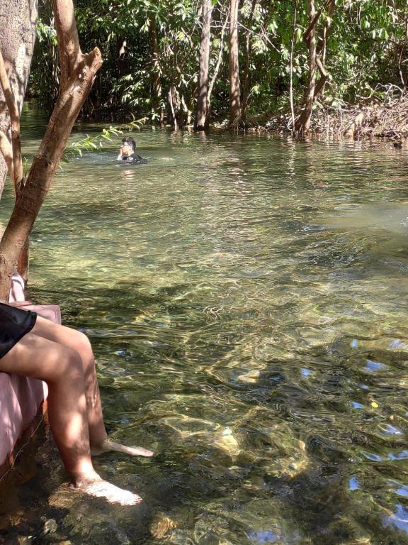  Park Veredas Resort com acesso ao rio no fundo